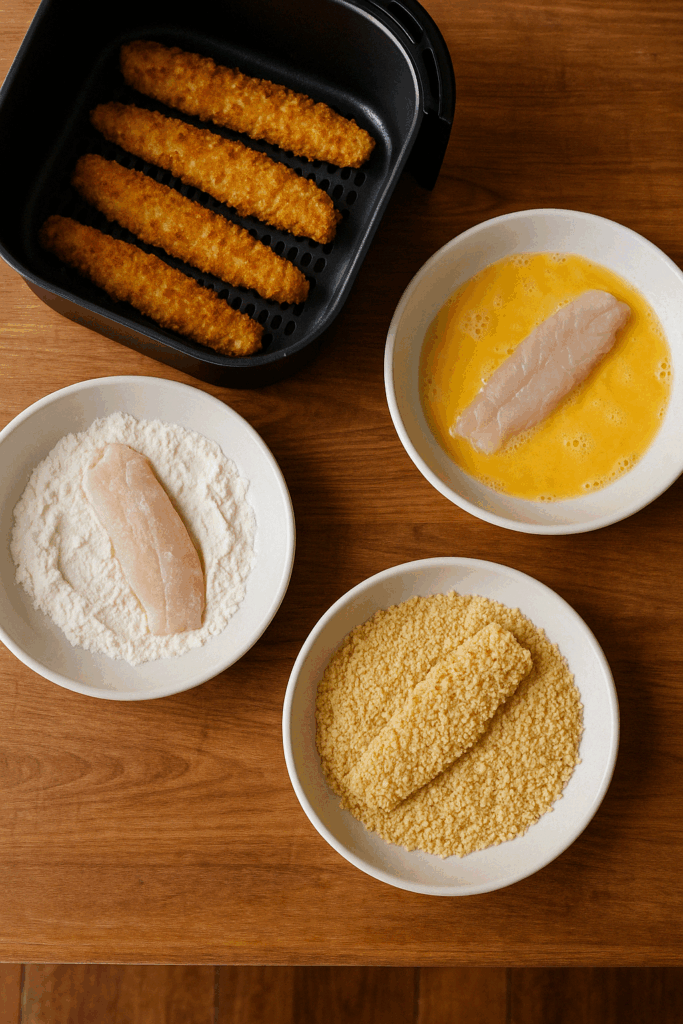 Ψάρι πανέ στο Air Fryer: Τραγανό, Ελαφρύ & Χωρίς Τηγάνι – Η Πιο Εύκολη Συνταγή