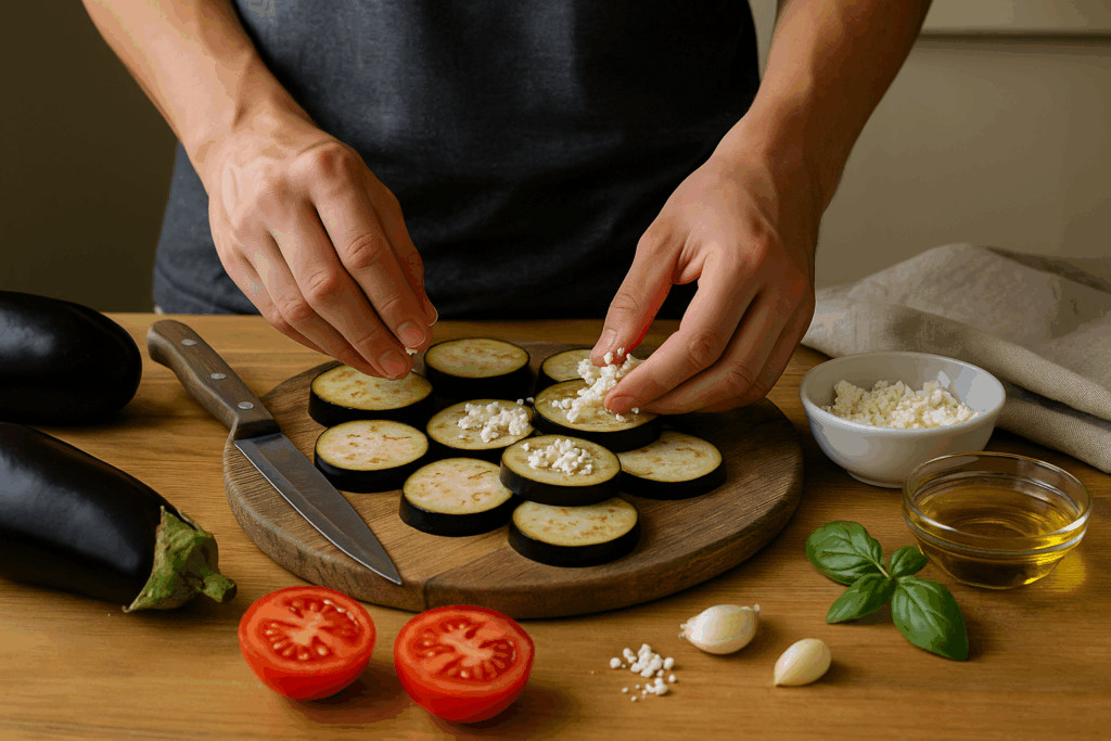 Μελιτζάνες με φέτα και ντομάτα στο air fryer – Καλοκαιρινό πιάτο με γεύση Ελλάδας
