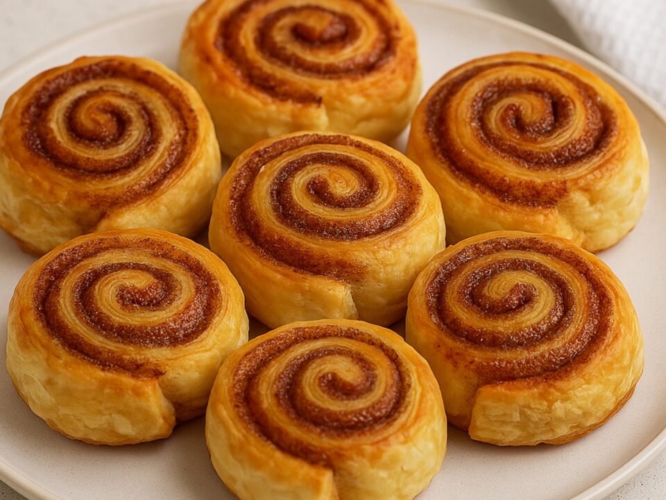 Ρολάκια Κανέλας με Σφολιάτα στο Air Fryer – Σπιτικό Cinnamon Roll Χωρίς Κόπο