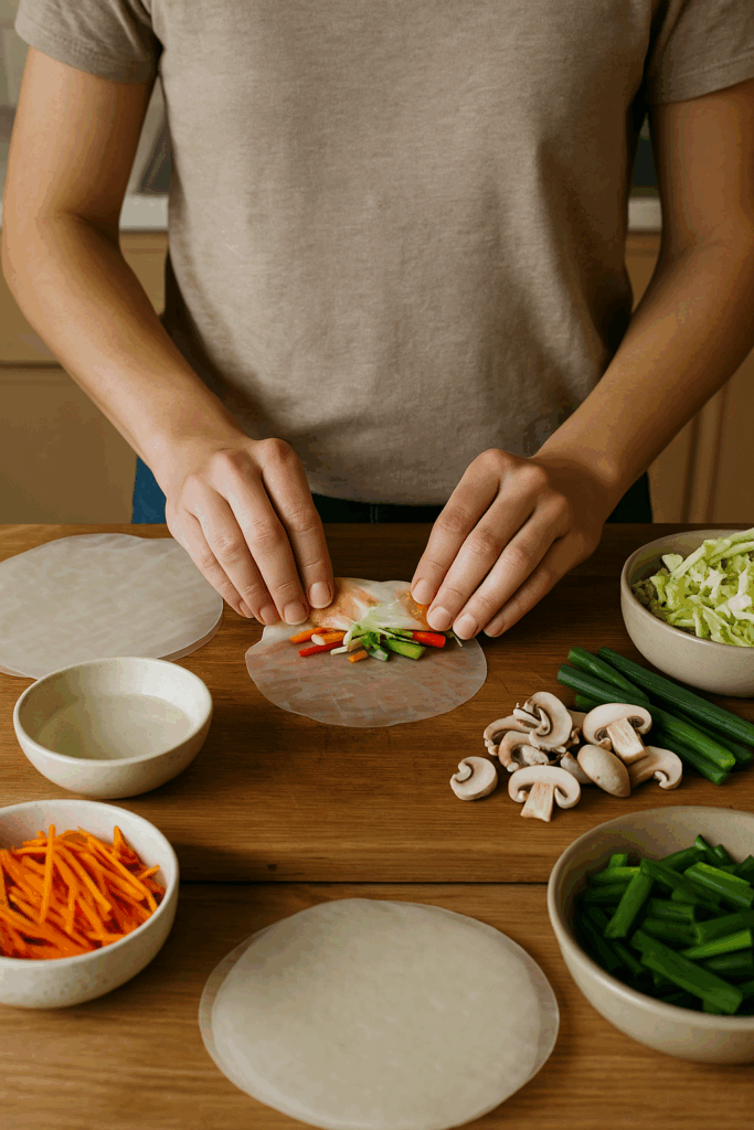 Spring Rolls με λαχανικά στο Air Fryer – Ασιατική Έμπνευση στην Κουζίνα σου
