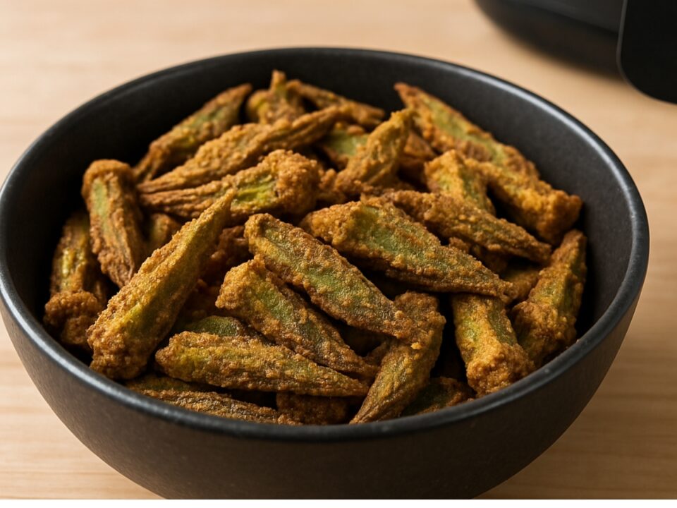 Μπάμιες τραγανές σαν πατατάκια στο air fryer – Νέα χρήση για το λαχανικό της γιαγιάς