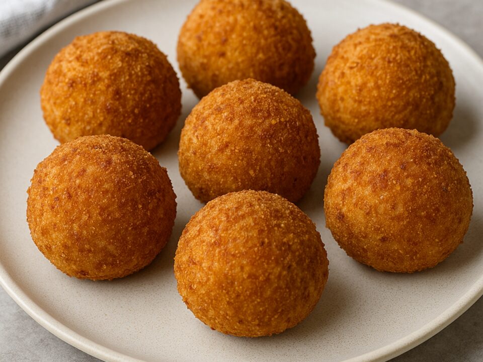 Ριζότο Μπάλες (Orancini) με Leftover Ρύζι στο Air Fryer