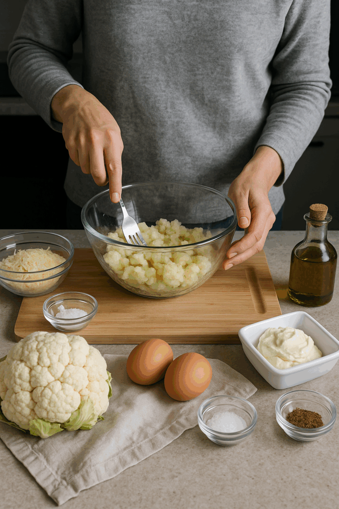 Σουφλέ Κουνουπιδιού χωρίς Αλεύρι στο Air Fryer – Low Carb αλλά Λαχταριστό!