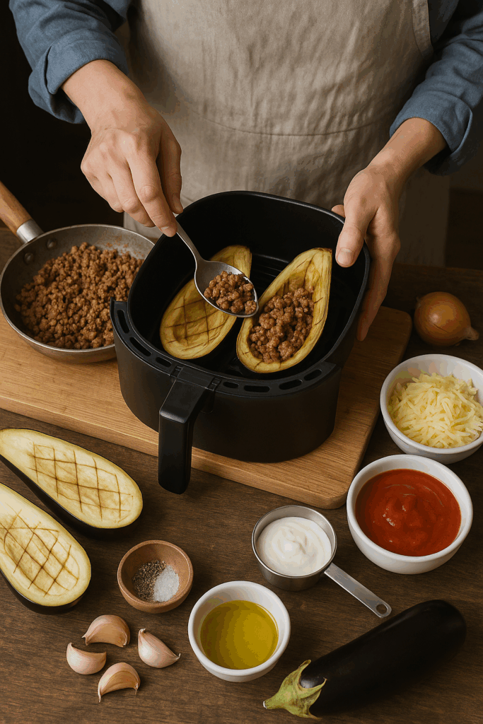 Μελιτζάνες τύπου παπουτσάκια στο air fryer: Γρήγορα, υγιεινά και πεντανόστιμα