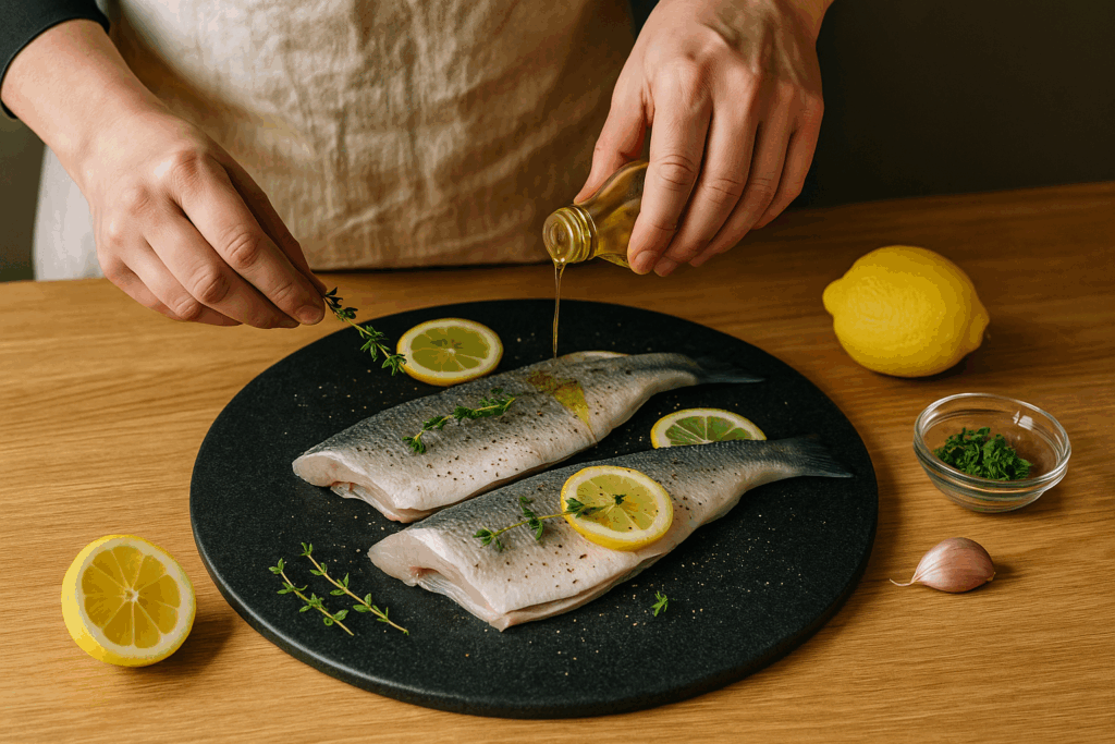 Φιλέτο Λαβράκι με Λεμόνι και Θυμάρι στο Air Fryer: Η Απόλυτη Συνταγή