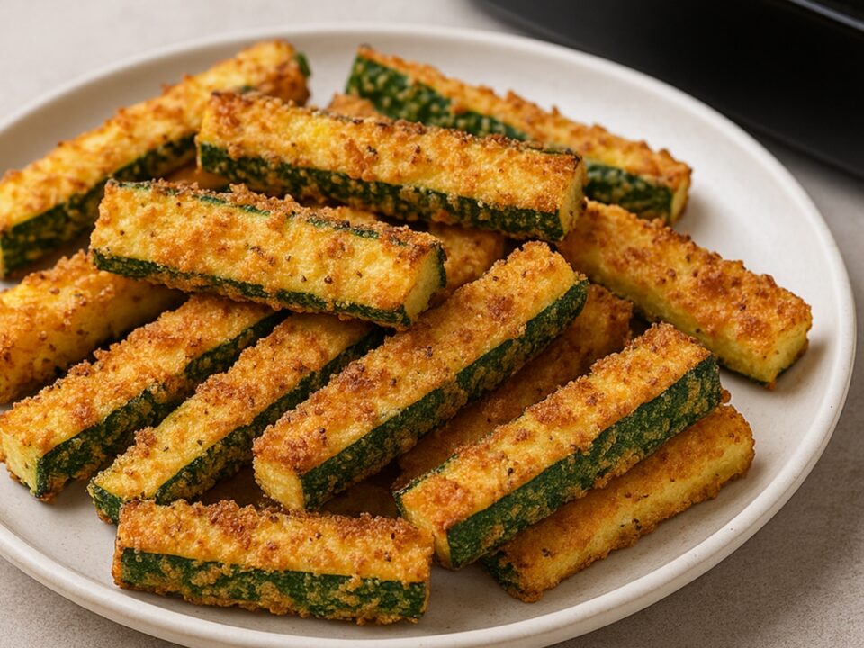 Μπαστουνάκια κολοκυθιού με παρμεζάνα στο air fryer: Το απόλυτο υγιεινό σνακ