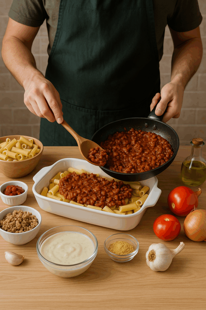 Vegan παστίτσιο με κιμά σόγιας στο air fryer – Comfort food αλλιώς