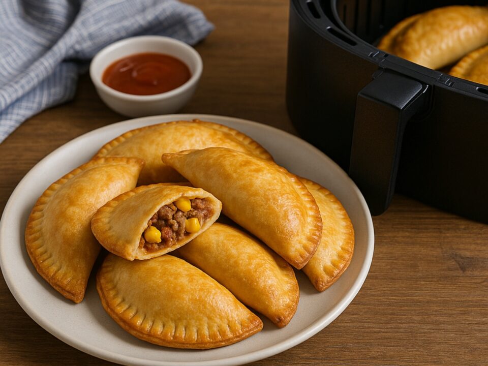 Empanadas με μοσχάρι και καλαμπόκι στο air fryer