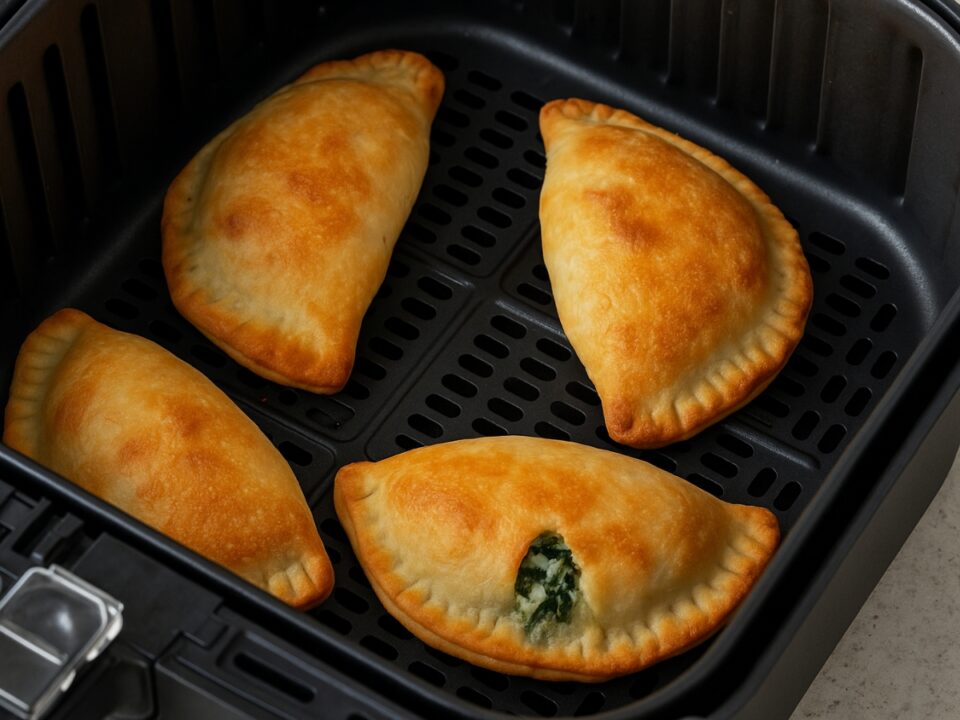 Μίνι καλτσόνε με σπανάκι και ανθότυρο στο air fryer