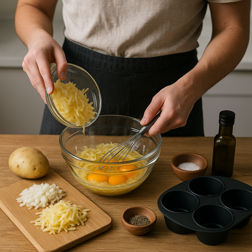 Μάφινς με αυγό και πατάτα στο Air Fryer: Η πιο εύκολη και γευστική λύση για πρωινό ή σνακ!
