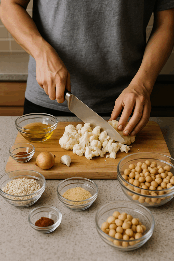 Vegan Nuggets με Κουνουπίδι και Ρεβίθια στο Air Fryer – Τραγανά, Χορταστικά και Απόλυτα Φυτικά!