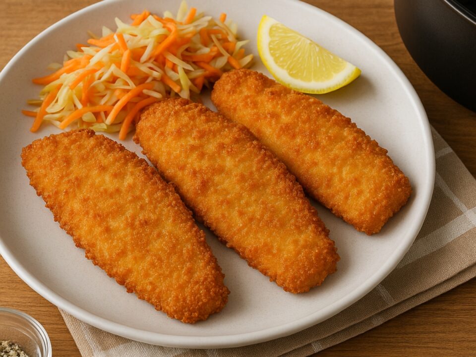 Ψάρι φιλέτο πανέ στο air fryer με τραγανή κρούστα – χωρίς τηγάνισμα