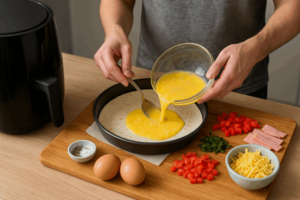 Τορτίγια αυγού στο air fryer – Ιδανική για πρωινό ή lunch box