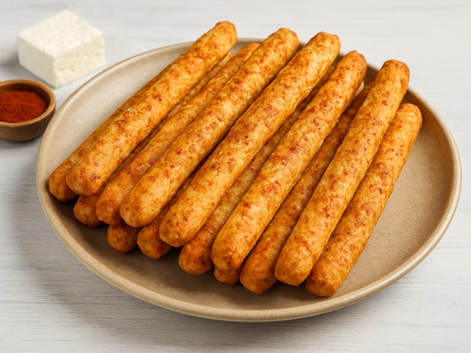 Κριτσίνια με φέτα και πάπρικα στο air fryer