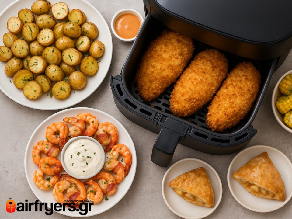 Πώς να Μαγειρέψεις για Καλεσμένους Μόνο με Air Fryer – Πλάνο Μενού & Χρονοδιαχείριση