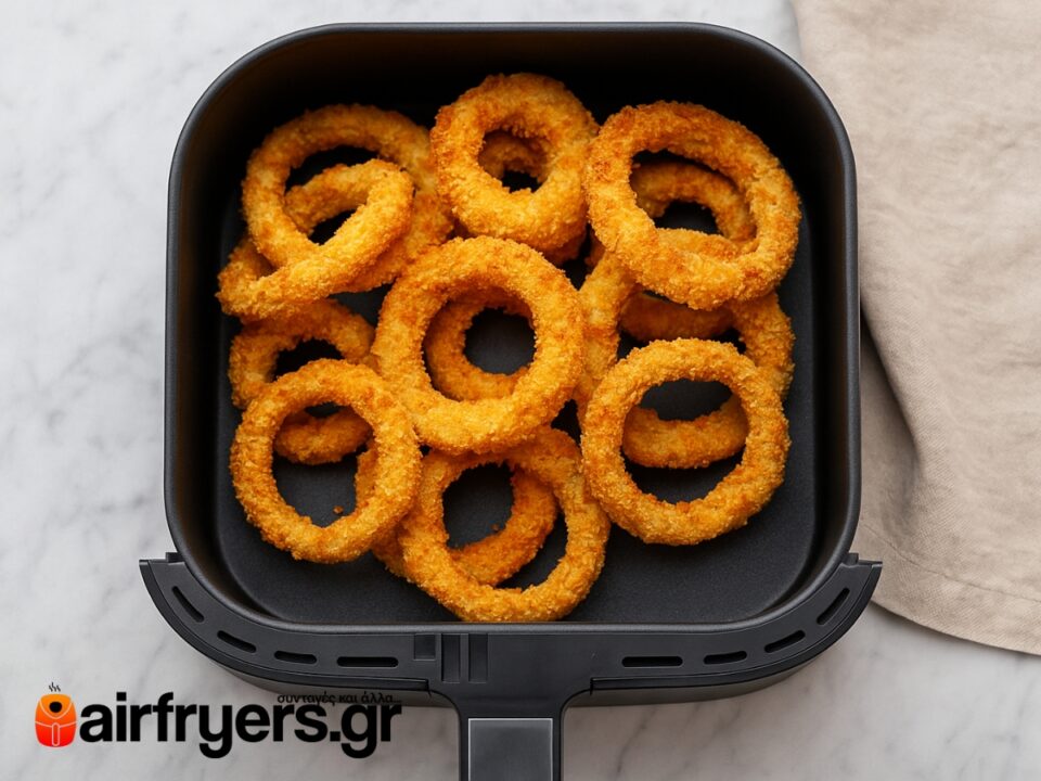 Τραγανές ροδέλες κρεμμυδιού στο air fryer: Ο απόλυτος οδηγός