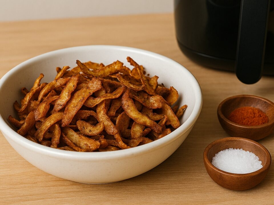 Τσιπς από φλούδες πατάτας στο air fryer — zero waste και γευστικά