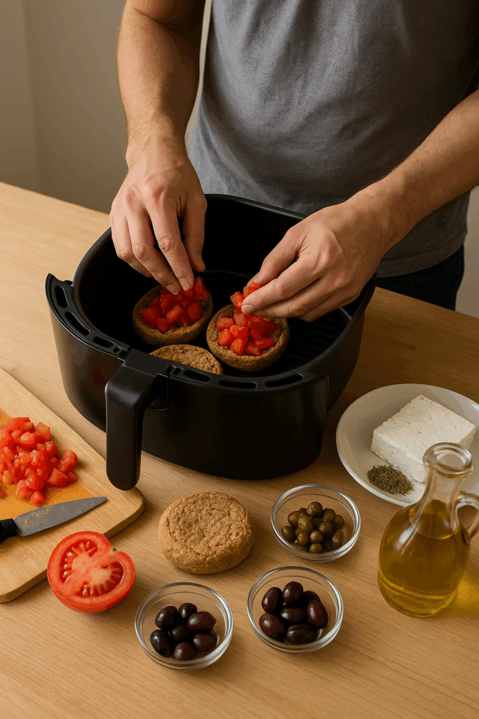 Ντάκος στο air fryer – ζεστός, τραγανός και πιο χορταστικός