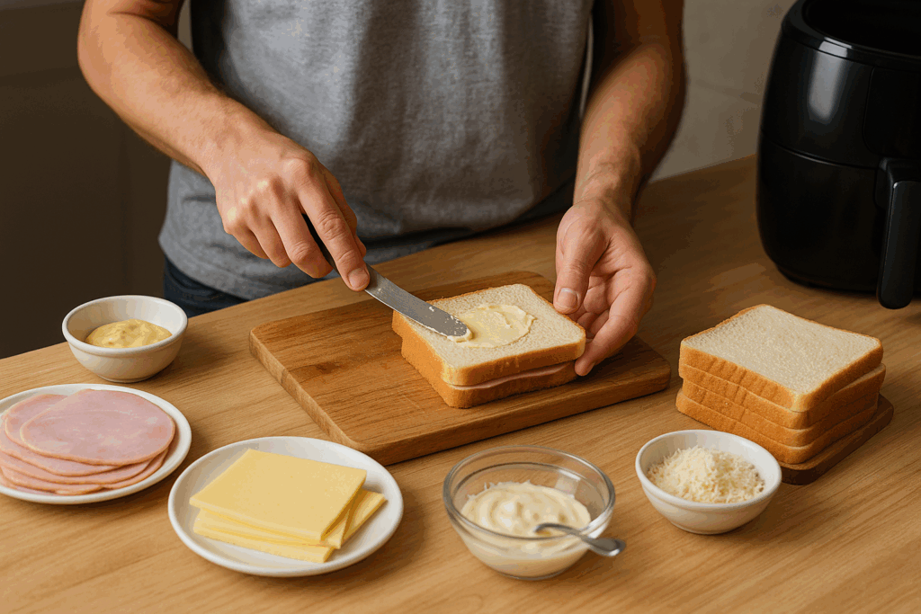 Mini Crocque Monsieur στο Air Fryer: Η πιο λαχταριστή mini εκδοχή του γαλλικού toast σε λίγα λεπτά