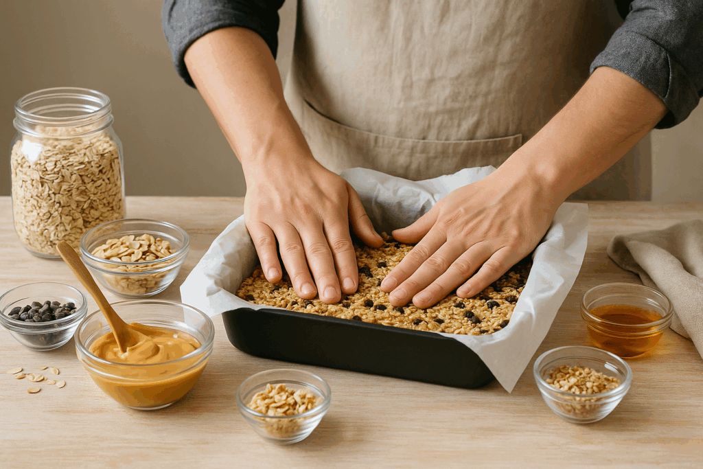Μπάρες granola με σοκολάτα στο air fryer