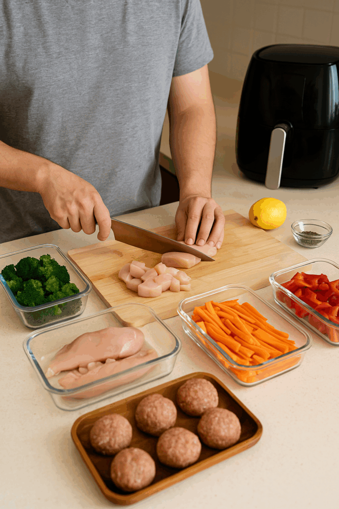 Οικογενειακό meal prep με air fryer: 5 γεύματα για όλη την εβδομάδα