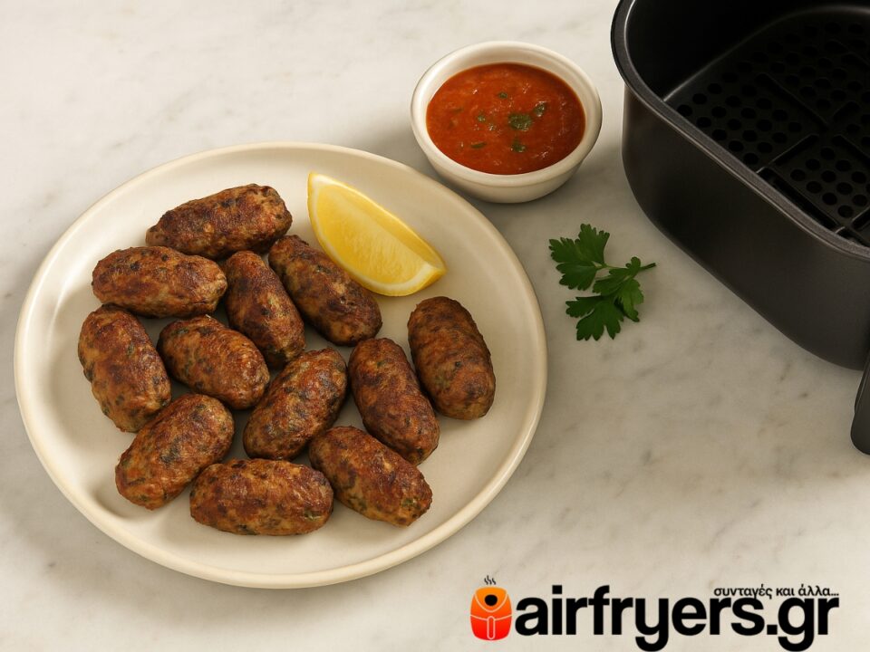 Σουτζουκάκια σαρδέλας στο air fryer – εναλλακτικός μεζές
