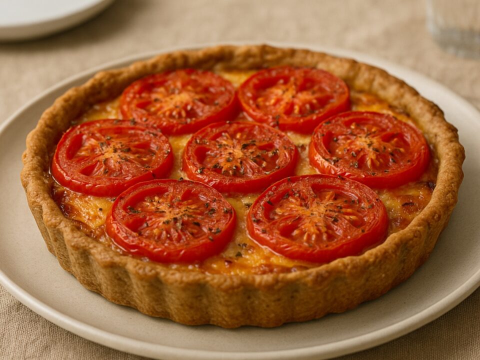 Τάρτα ντομάτας και γραβιέρας με φύλλο ολικής στο air fryer