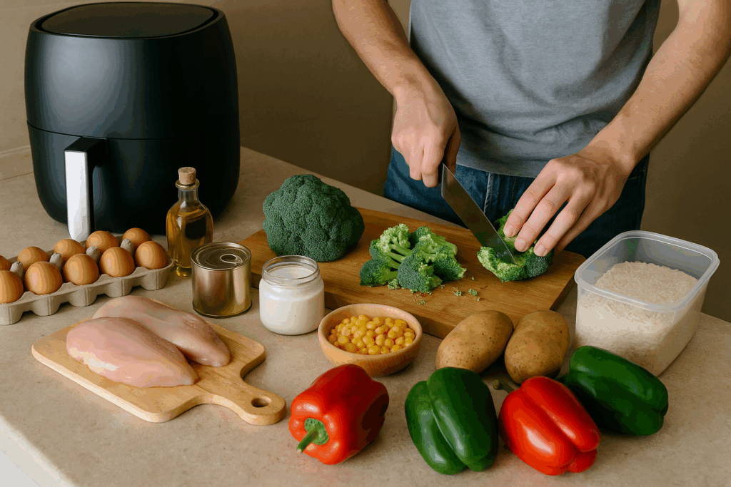 Φοιτητικό meal planning με air fryer: πώς να μαγειρέψεις 5 φορές με 20 ευρώ την εβδομάδα