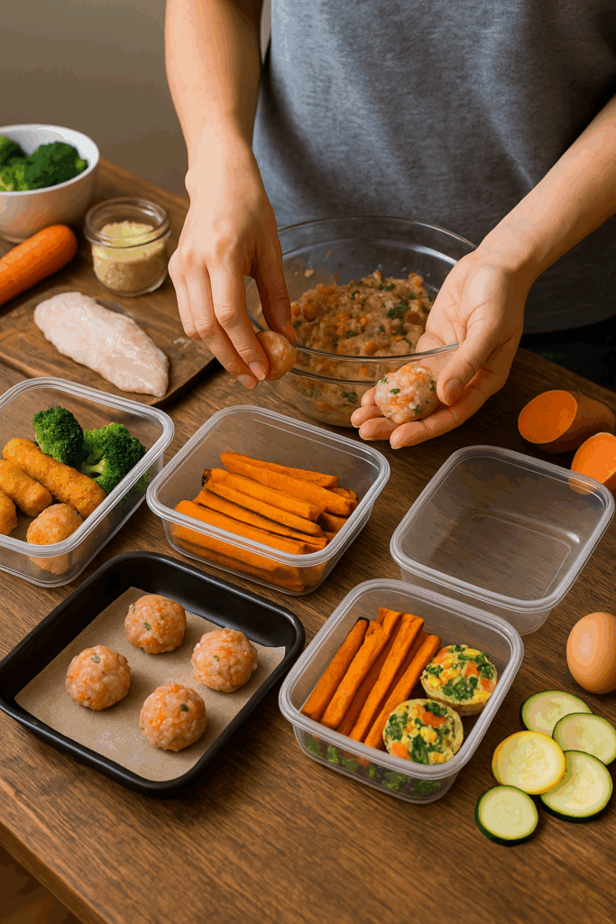 Meal prep για πολυάσχολους γονείς: φτιάξε 3 γεύματα για το παιδί σε 1 ώρα στο air fryer