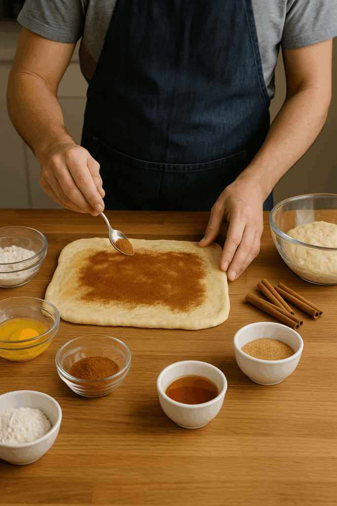 Ρολάκια κανέλας με μέλι στο air fryer