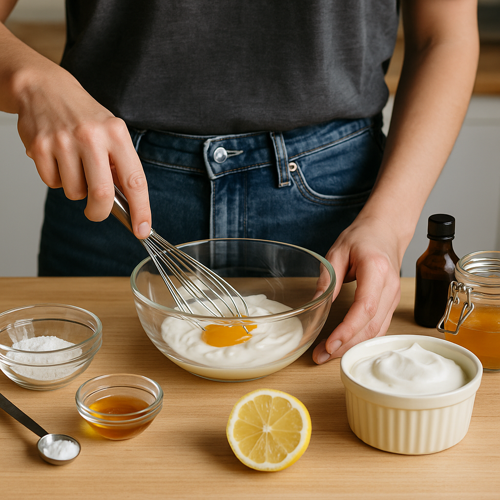 Σουφλέ γιαουρτιού στο air fryer: ατομικό γλυκό σε 5 λεπτά