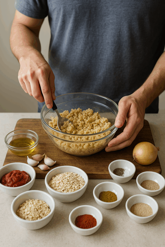 Σουτζουκάκια ρεβιθιού με καπνιστή πάπρικα στο air fryer