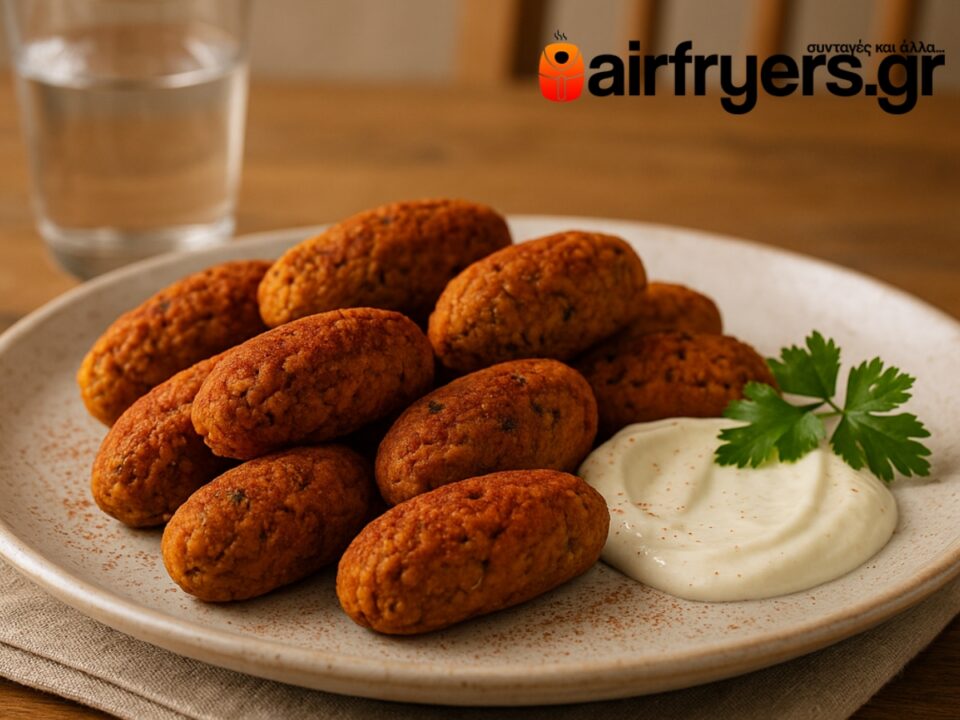 Σουτζουκάκια ρεβιθιού με καπνιστή πάπρικα στο air fryer