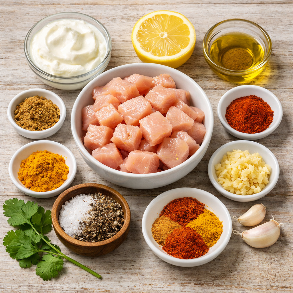 Κοτόπουλο Tikka Bowls στο Air Fryer