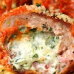 Μπιφτέκια Γεμιστά Με Σπανάκι και Τυρί στο Air Fryer