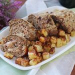 Ρολό κιμά γεμιστό με αυγό και κασέρι στο air fryer