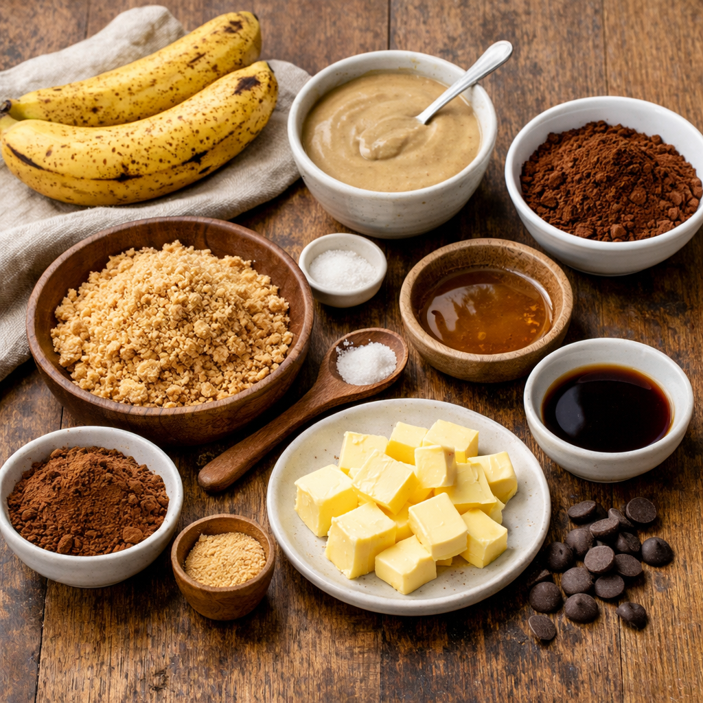 Τάρτα μπανάνας με ταχίνι και κακάο στο air fryer